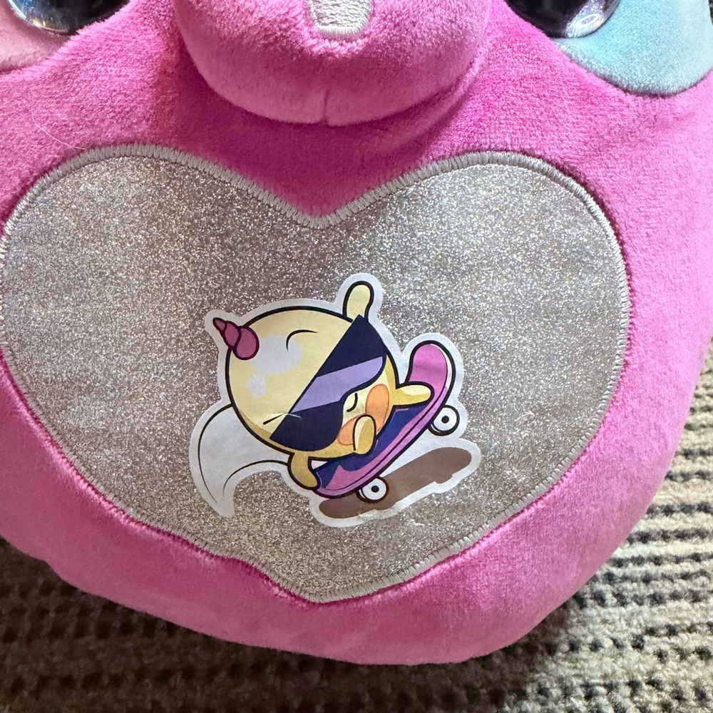 Zuru Rainbocorns Plush 15" Tall Pink Blue Unicorn Heart Glitter Big Eyes stuffed - Picture 3 of 11